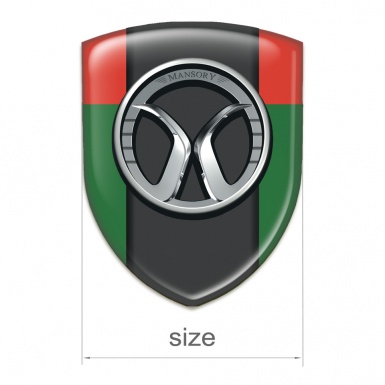 Mansory Silicone Badge Green Red Model 