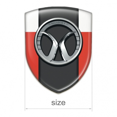 Mansory Auto Emblem red White Model 