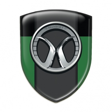 Mansory Self Adhesive Emblem Logo Green Black Model 
