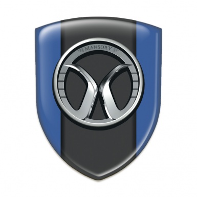 Mansory Car Interior Badge Blue Model 