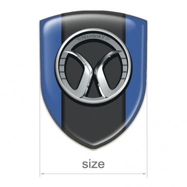 Mansory Car Interior Badge Blue Model 