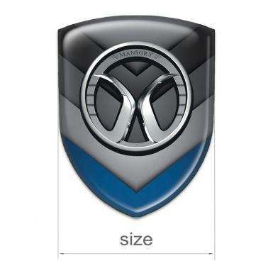 Mansory Silicone Emblem Multicolour v Shape Elements