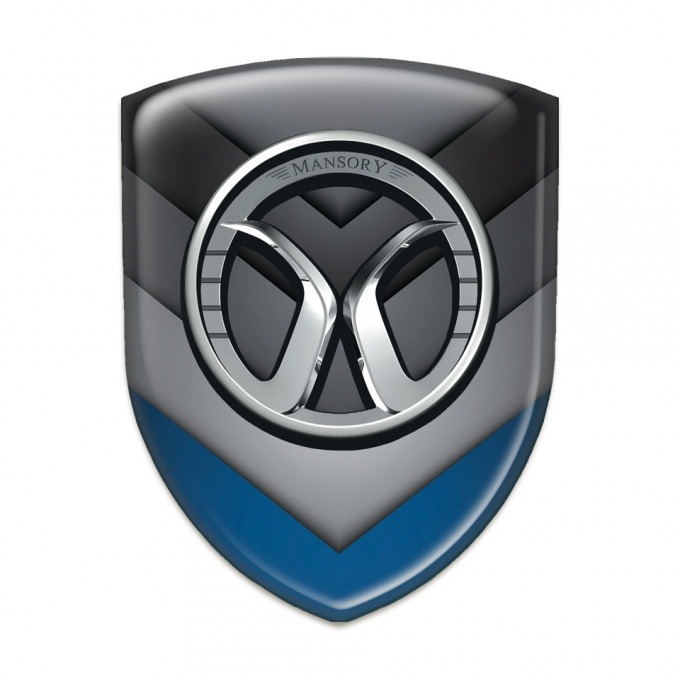 Mansory Silicone Emblem Multicolour v Shape Elements