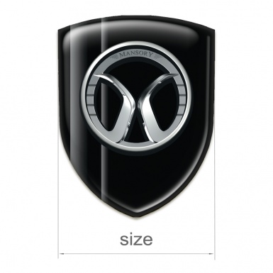Mansory  Emblem Exterior Black with Grey Lines Details 