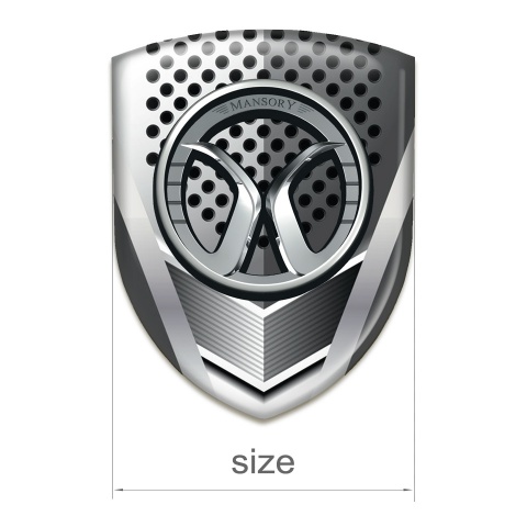 Mansory Logo Emblem Metal Shield Effect Model 
