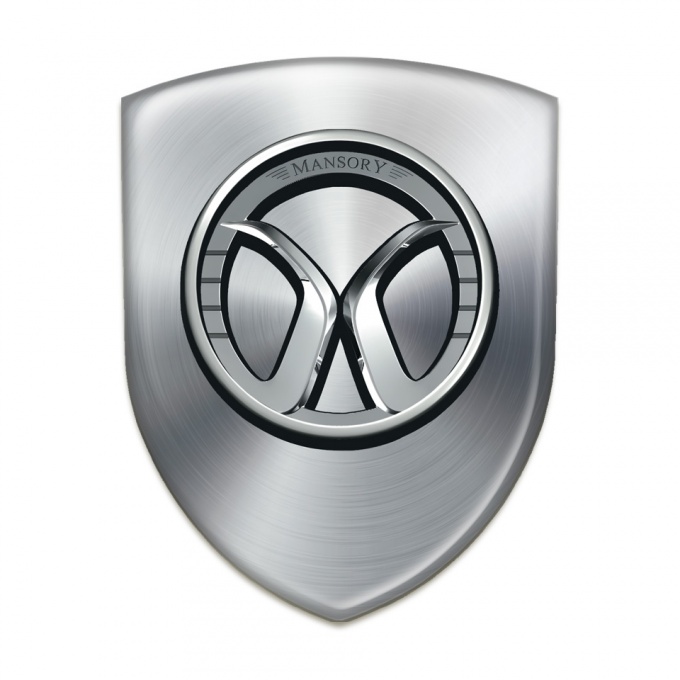 Mansory Silicone Car Decal Badge Silver Model 