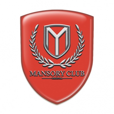 Mansory Auto Emblem Red Base Classic Logo 