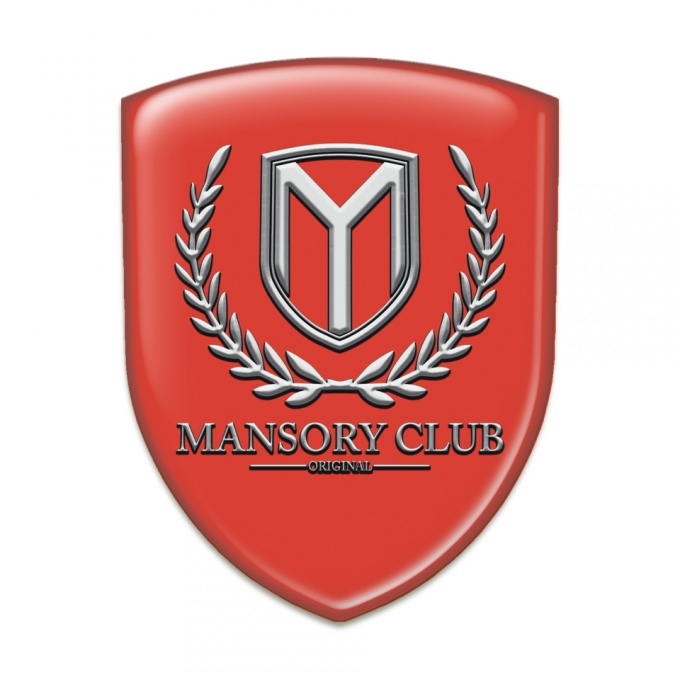 Mansory Auto Emblem Red Base Classic Logo 