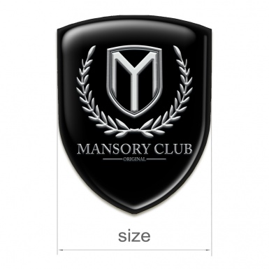 Mansory Logo Emblem Black base Classic Logo 