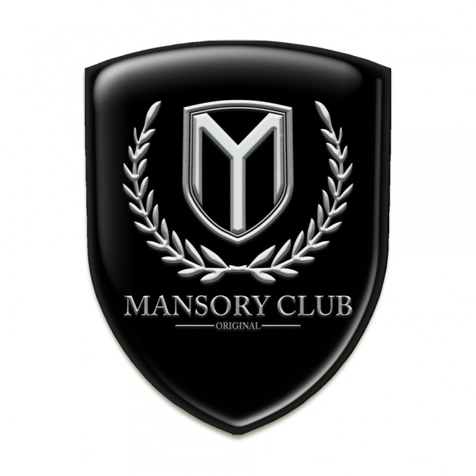 Mansory Logo Emblem Black base Classic Logo 