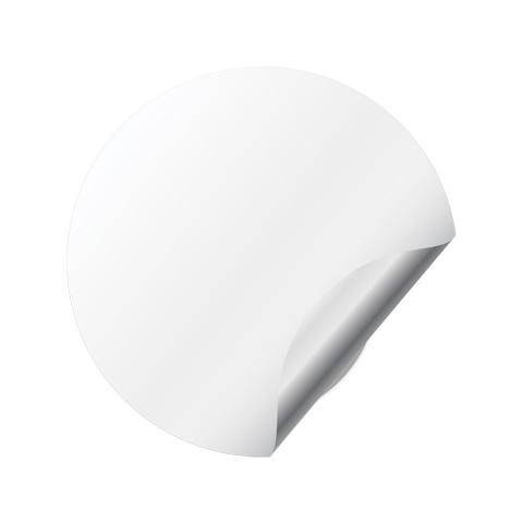 Porsche Silicone Stickers for Wheel Center Cap White