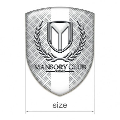 Mansory Emblem Interior Mesh Effect with White ribbon 
