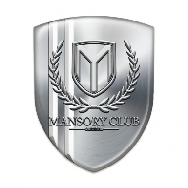 Mansory Silicone Shield Silver with White Stripes Edition 