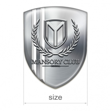 Mansory Silicone Shield Silver with White Stripes Edition 