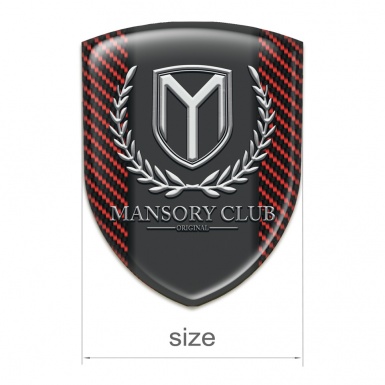 Mansory Tuning Emblem Red Carbon Variant 