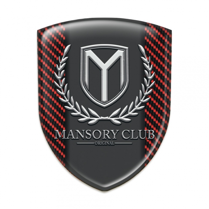 Mansory Tuning Emblem Red Carbon Variant 