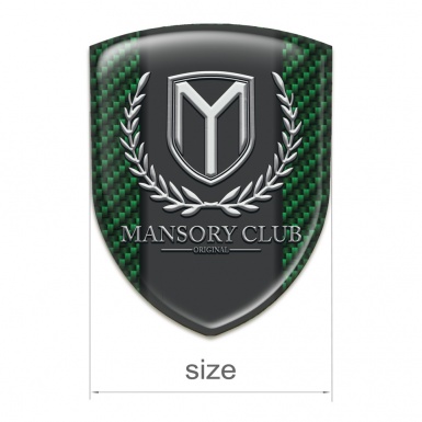 Mansory Domed Emblem Green Carbon Variant 