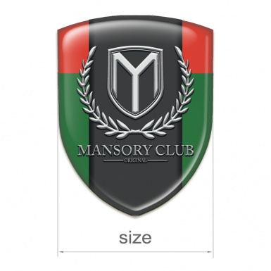 Mansory Tuning Emblem Green Red Variant 