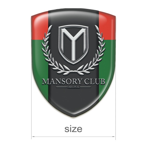 Mansory Tuning Emblem Green Red Variant 