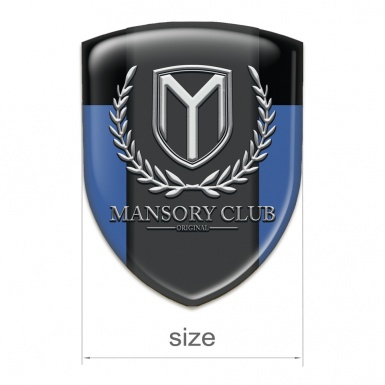 Mansory Tuning Badge  Blue Black pattern 