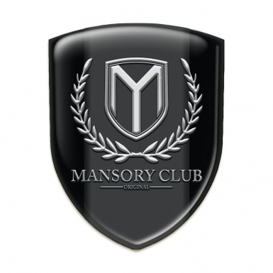 Mansory Silicone Car Decal Badge Black Pattern 