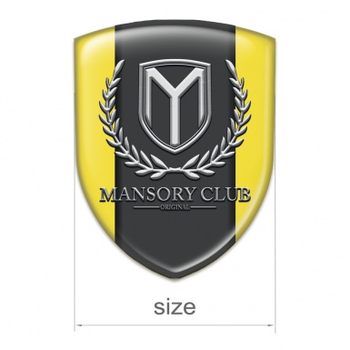 Mansory Tuning Emblem Yellow Tuning Emblem Pattern 