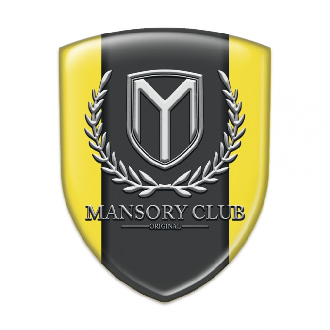 Mansory Tuning Emblem Yellow Tuning Emblem Pattern 