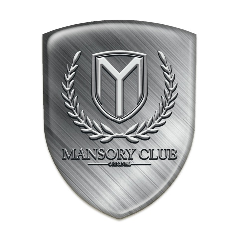 Mansory Resin Sticker Polished Metal Pattern 