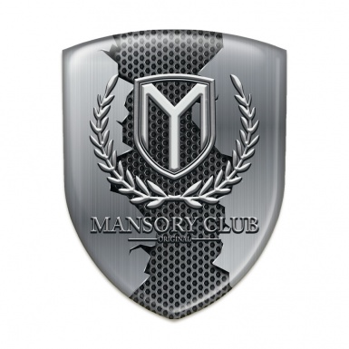 Mansory Car Interior Badge Torn Metal Pattern 