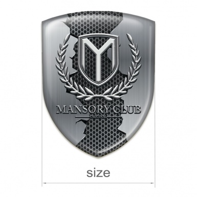 Mansory Car Interior Badge Torn Metal Pattern 