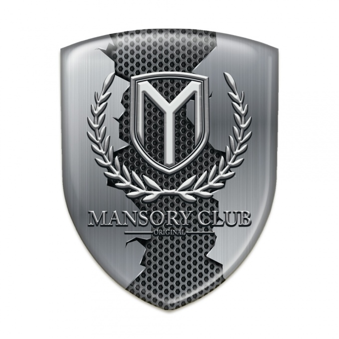 Mansory Car Interior Badge Torn Metal Pattern 