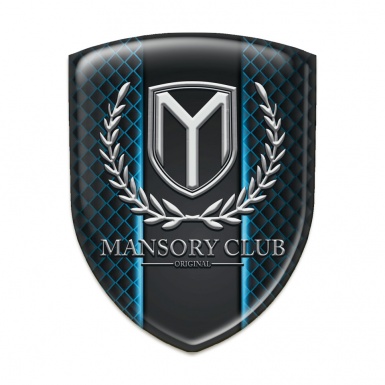 Mansory Domed Emblem Neon Mesh Pattern 