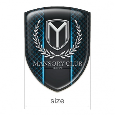 Mansory Domed Emblem Neon Mesh Pattern 