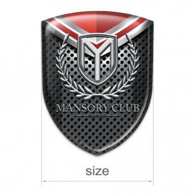 Mansory Silicone Car Decal Badge Racing Edition Pattern