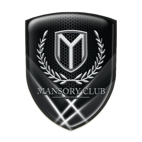 Mansory Self Adhesive Car logo Emblem Crossed Lights Pattern 