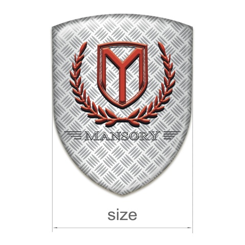 Mansory Resin Sticker Mesh Effect with Red Logo 