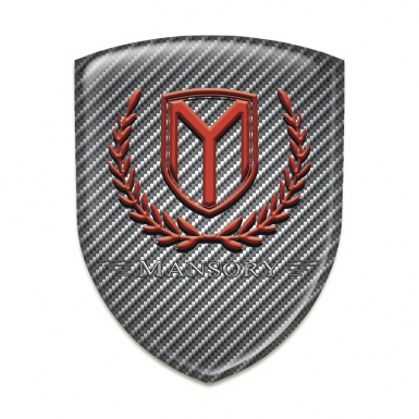 Mansory Car Accessories Badge Classic carbon Red Logo 