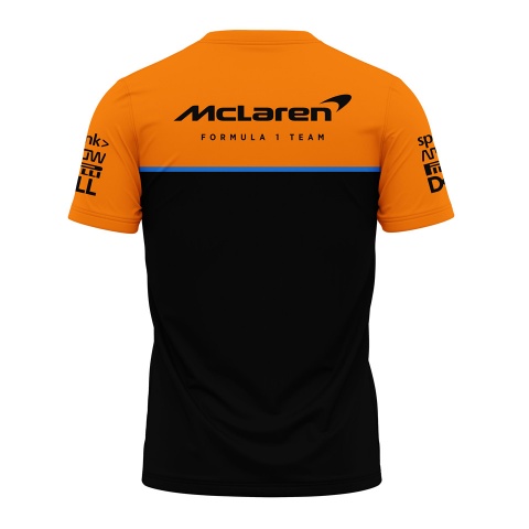 Mclaren T-shirt Formula 1 Team Orange Black White Edition