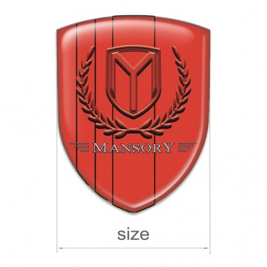 Mansory Domed Emblem Red Edition design 