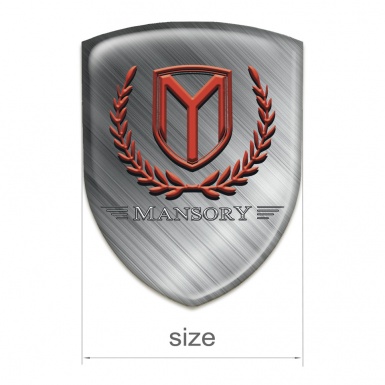 Mansory Emblem Exterior Brushed Metal effect 