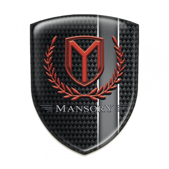Mansory Car Accessories Badge Black with Grey Band Decoration 