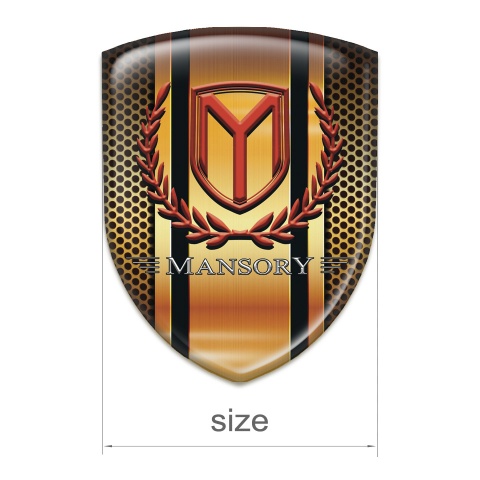 Mansory Emblem Badge Logo Copper Version 