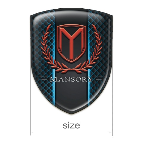 Mansory Self Adhesive Emblem Logo Neon Style 