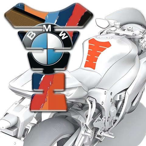 BMW Tank Protector Stylish Design Orange Motif
