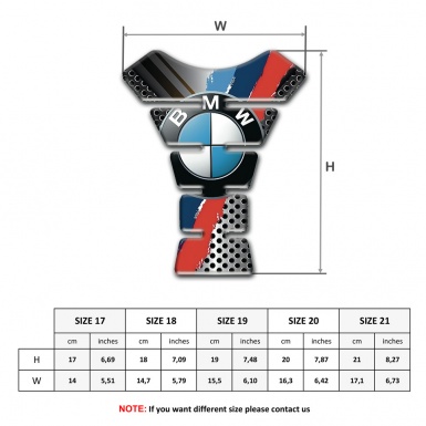 BMW Tank Guard Pads Perforated base Style 