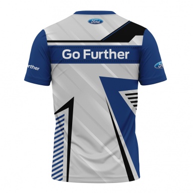 Ford T-shirt Go Further White Blue Edition
