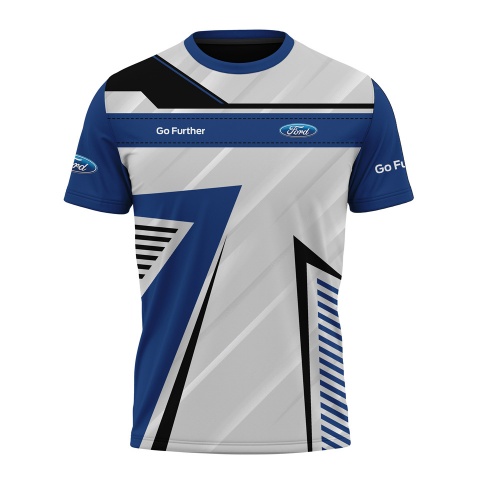 Ford T-shirt Go Further White Blue Edition