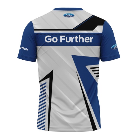 Ford T-shirt Go Further White Blue Edition