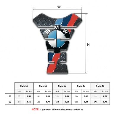 BMW Tank Pad Protector Grid effect base 