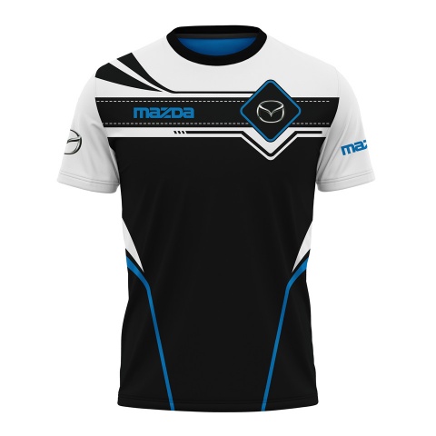 Mazda Short Sleeve T-shirt Black White